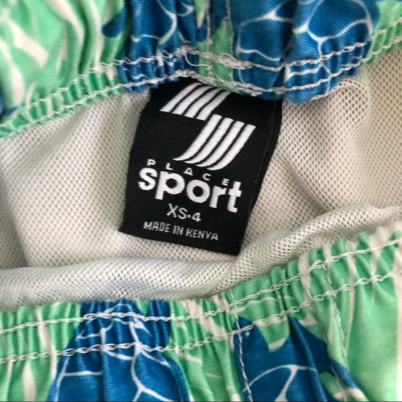 Place Sport Blue Turtle Swim Trunks Size 4 - Picture 3 of 6